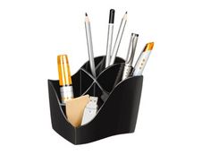 CEP Ellypse - Multipot à crayons 4 compartiments - noir