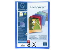 Exacompta Kreacover - 8 Porte vues personnalisables - 120 vues - A4 - couleurs assorties
