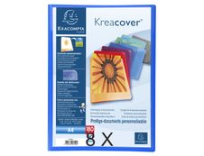 Exacompta Kreacover - 8 Porte vues personnalisables - 180 vues - A4 - couleurs assorties