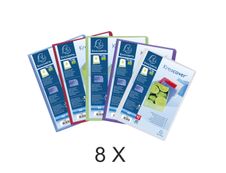 Exacompta Kreacover - 8 Porte vues personnalisables - 200 vues - A4 - couleurs assorties