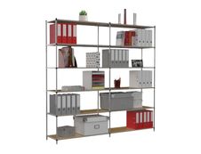 Paperflow Tubeco - Rack à étagère - rayonnage de bureau 6 niveaux - élément de départ - 200 x 100 x 34 cm