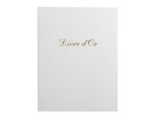 Exacompta Balacron - Livre d'or 26 x 22 cm - 100 pages - blanc