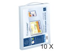 Exacompta Kreacover - 10 Valisettes à poignée personnalisables - 24 x 32 cm - blanc
