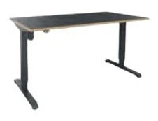 Bureau NIVO - Bureau éléctrique - L160 - pied carbone - hêtre