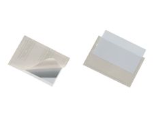 Durable Pocketfix - 10 Pochettes autocollantes pour cartes de visite - 57 x 90 mm