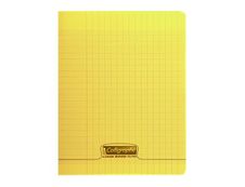Calligraphe 8000 - Cahier polypro 17 x 22 cm - 96 pages - grands carreaux (Seyes) - jaune