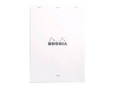 Rhodia - Bloc notes N°18 - A4 - 160 pages - petits carreaux - 80g - blanc