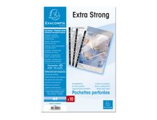 Exacompta - 10 Pochettes perforées - A4 - lisse 9/100