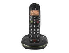 Doro PhoneEasy 105wr - téléphone sans fil - avec répondeur - noir