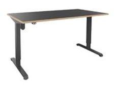 Bureau éléctrique - L160 - pied carbone - chêne gris