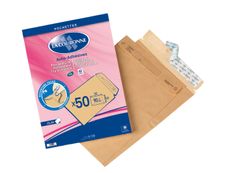 La Couronne - 50 Pochettes Enveloppes C4 229 x 324mm - 90 gr - sans fenêtre - brun - bande auto-adhésive  