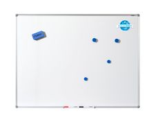 DAHLE - Tableau blanc émaillé 60 x 90 cm - magnétique - cadre alu renforcé