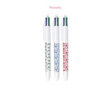 BIC 4 Couleurs Décors tournants - Stylo à bille 4 couleurs - 1 mm - différents modèles disponibles