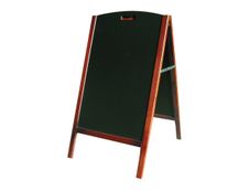 Bequet - Chevalet de trottoir ardoise - cadre bois verni - 115 x 65 cm