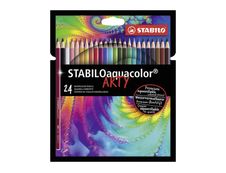STABILO Aquacolor Arty - 24 Crayons de couleur aquarellables