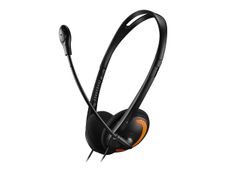 CANYON CNS-CHS01BO - Casque filaire avec micro - noir/orange