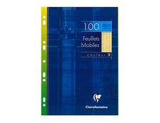Clairefontaine - 100 feuilles simples A4 - grands carreaux (Seyes) - perforées - jaune