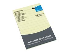 Global Distribution - Notes adhésives lignées - 100 feuilles - 100 x 150 mm - jaune