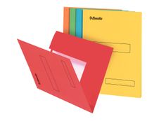 Esselte - 100 Chemises à 2 rabats - kraft recyclé -  coloris assortis
