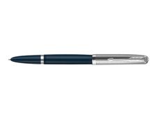 Parker 51 - Stylo plume - résine bleu nuit et finition chrome