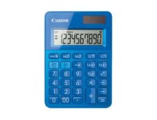 Calculatrice de bureau Canon LS-100K - 10 chiffres - alimentation batterie et solaire - bleu