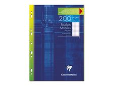 Clairefontaine - 200 feuilles simples A4 - petits carreaux (5x5 mm) - perforées