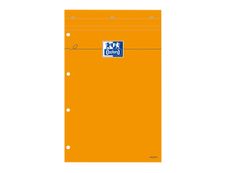 Oxford - Bloc notes - A4 + - 160 pages - grands carreaux - perforé - orange