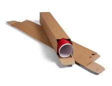 Tube d'expédition carré - 10 cm x 10 cm x 90 cm - Carton Plus