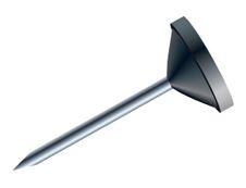 Exacompta - 100 Épingles tête plate - 5 mm - noir