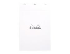 Rhodia - Bloc notes N°19 - A4+ - 160 pages - petits carreaux - 80g - blanc