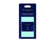 Waterman - 8 cartouches d'encre longues pour stylo plume - bleu