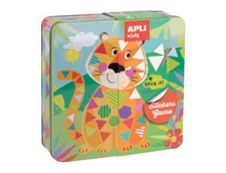 Apli Kids - Boîte métallique jeu de gommettes - tigre