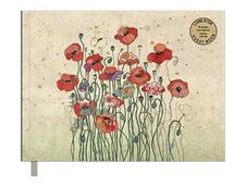 Kiub Bug Art - Livre d'or - 251 x 187 mm - coquelicot