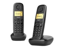 Gigaset A170 Duo - téléphone sans fil + combiné supplémentaire - noir
