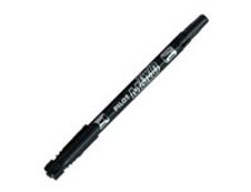 Pilot TWIN MARKER - Marqueur permanent - double pointe fine et extra fine - noir