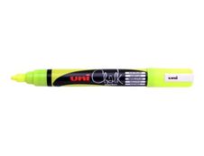 UNI CHALK - Marqueur craie - pointe moyenne conique - jaune