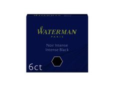 Waterman - 6 cartouches d'encre pour stylo plume - noir