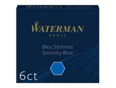 Waterman - 6 cartouches d'encre pour stylo plume - bleu
