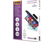 Fellowes - 100 pochettes de plastification A4 (216 x 303 mm) - 80 microns - brillantes 
