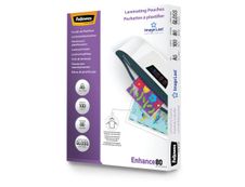 Fellowes - 100 pochettes de plastification A5 (154 x 216 mm) - 80 microns - brillantes 