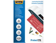 Fellowes - 100 pochettes de plastification A4 (216 x 303 mm) - 175 microns - brillantes 