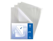 Viquel - 10 Pochettes coin - A4 - pour 25 feuilles - 13/100