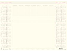Sous main calendrier 4 années - 25 feuilles papier - 40 x 54 cm - Exacompta