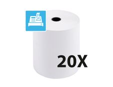 Exacompta - 20 Bobines thermiques - rouleaux caisses - 80 x 70 x 12 mm - sans Bisphénol A - 72 m