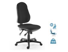 Fauteuil de bureau LIBRA - accoudoirs en option - noir