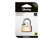 Wonday - Cadenas laiton à clé - 30 mm