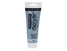 Daler-Rowney Graduate - Peinture acrylique - 120 ml - imitation argent