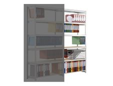 Paperflow Rang'Eco - Rack à étagère pour dossiers suspendus - élément suivant - 100 x 195 x 37 cm