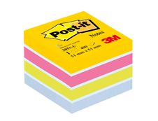 Post-it - Mini Bloc Cube Energie - couleurs assorties - 400 feuilles - 51 x 51 mm