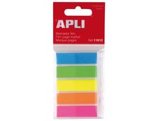 Apli - Marque-pages (Index) - 12 x 45 mm - couleurs assorties